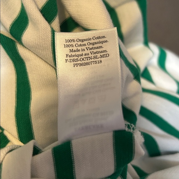 Everlane The Weekend Green and White Striped Tank Dress. Size Small - Picture 11 of 11